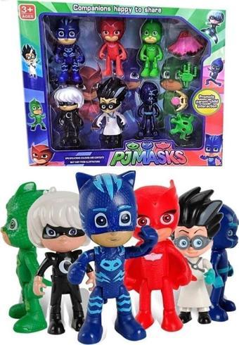 Ethem Oyuncak Pjmasks 6'lı Figürler ve Aksesuarlar Oyun Seti 1166, Pj Maskeliler Figürleri ve Aksesuarları