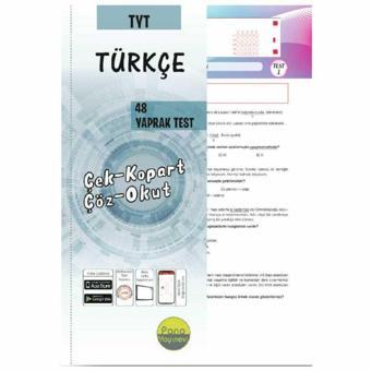 Pano Yayınları Tyt Türkçe Yaprak Test - Pano Yayınları