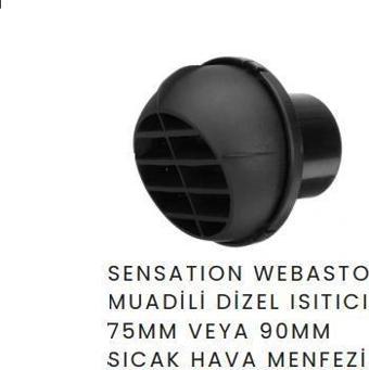 Sensation Webasto Muadili Dizel Isıtıcı 90MM Sıcak Hava Menfezi