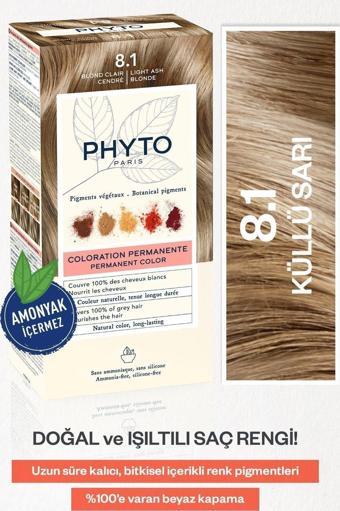 Phyto Color 8.1 Küllü Sarı Amonyaksız Kalıcı Bitkisel Saç Boyası