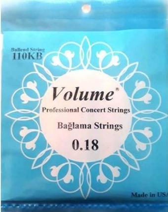 VOLUME 110KB PROFESYONEL KISA BAĞLAMA TELİ 0.18 TOPUZLU