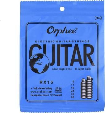 ORPHEE RX15 ELEKTRO GİTAR TELİ TAKIM 009-042