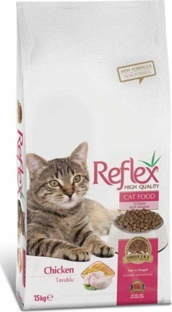 Reflex Adult Cat Chicken Tavuklu Yetişkin Kedi Maması 15 KG