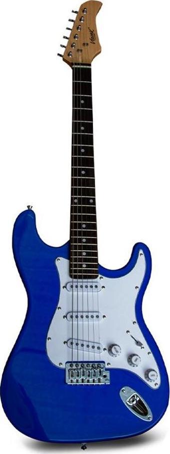 SANCHEZ ST309-01-BL ELEKTRO  3 SİNGLE STRAT KASA(MAVİ)