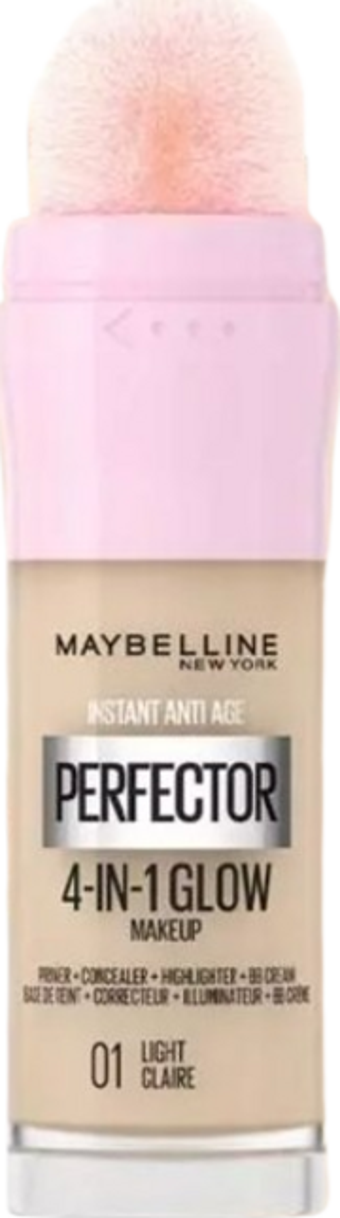 Maybelline New York Instant Perfector Glow 4 Etki 1 Arada Fondöten- 01 Light