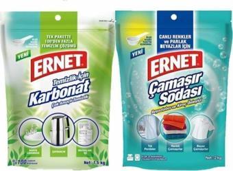 Ernet Temizlik Için Karbonat 1.5 Kg  +  Çamaşır Sodası 2 Kg