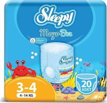 Sleepy Mayo KÜLOT Bez 3-4 Numara Maxi 20 Adet (4-14kg)