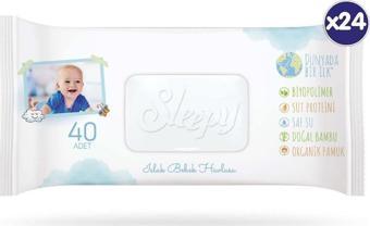 Sleepy Bio Natural Islak Havlu 24x40 (960 Yaprak)