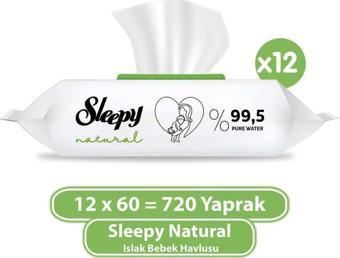 Sleepy Natural Islak Bebek Havlusu 12x60 (720 Yaprak)