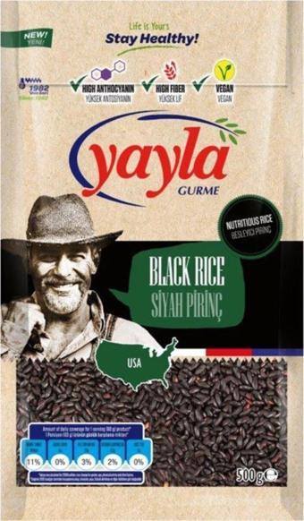 Yayla Gurme Siyah Pirinç 500 gr