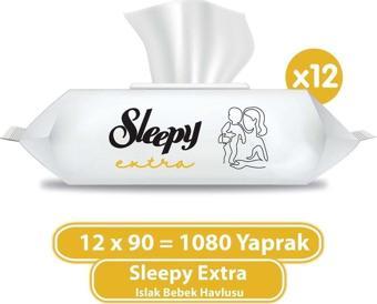 Sleepy Extra Islak Bebek Havlusu 12x90 (1080 Yaprak)