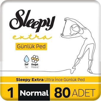 Sleepy Extra Ultra Ince Günlük Ped Normal 80 Adet Ped