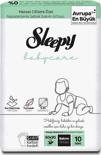 Sleepy Babycare Bebek Bakım Örtüsü 60x90 Cm 10 Adet