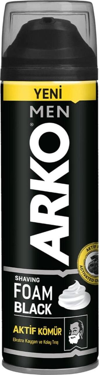 Arko Men Aktif Kömür Tıraş Köpüğü 200 ml