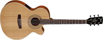 SFX-MEOP İnce Kasa Mat Naturel Elektro Akustik Gitar