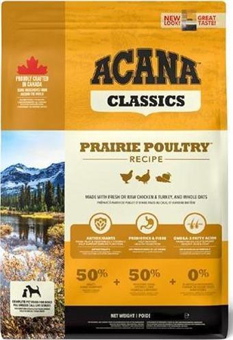 Acana Classics Prairie Poultry Düşük Tahıllı Köpek Maması Tüm Irk ve Yaşam Evreleri 14,5 Kg