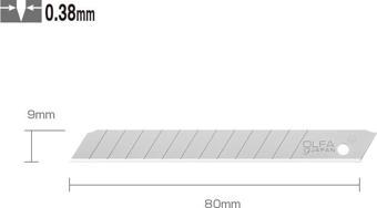 OLFA AB-50 Standart Dar Maket Bıçağı Yedeği (50 li)