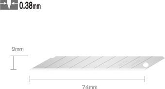 OLFA DKB-5 Dar 30 Derece Açılı Seri/SAC-1 Maket Bıçağı Yedeği (5 li)
