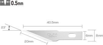 OLFA KB4-S/5 Maket Bıçağı Yedeği (5 li)