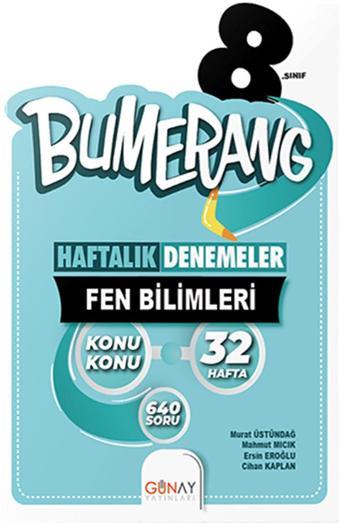 Günay Yayınları 8. Sınıf Fen Bilimleri Bumerang Deneme  - Günay Yayınları