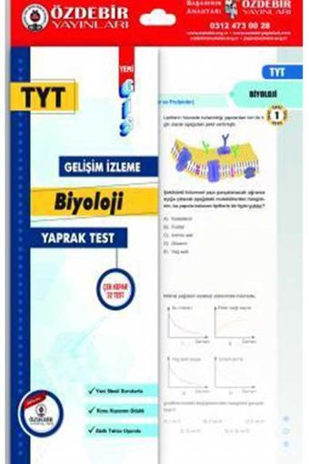 Özdebir Yayınları Tyt Biyoloji Yaprak Test Gis - Özdebir Yayınları