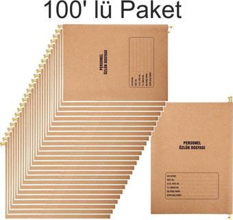 Metal Askılı Personel Özlük Dosyası 8 Yapraklı 100 Lü Paket