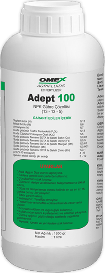 Omex Adept 100 NPK Gübre Çözeltisi 1 lt