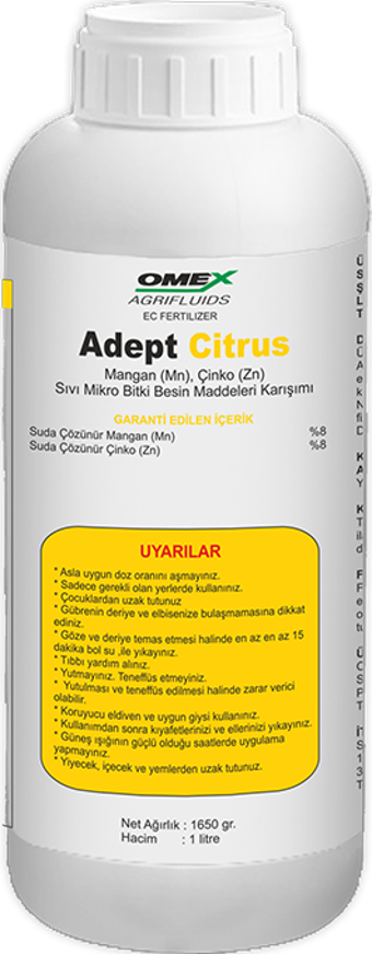 Omex Adept Citrus Mangan-Çinko Mikro Besin Karışımı 1 Lt