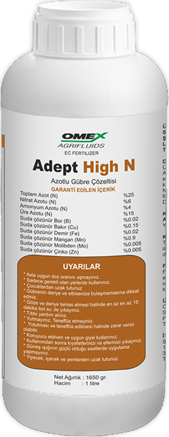 Omex Adept Hıgh-N Azotlu Gübre Çözeltisi 1 Lt