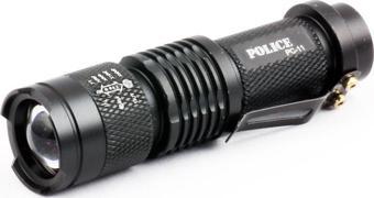 Polıce PC-11 Pilli El Feneri (Power Led + Zoom) Kalem Pille Çalışır