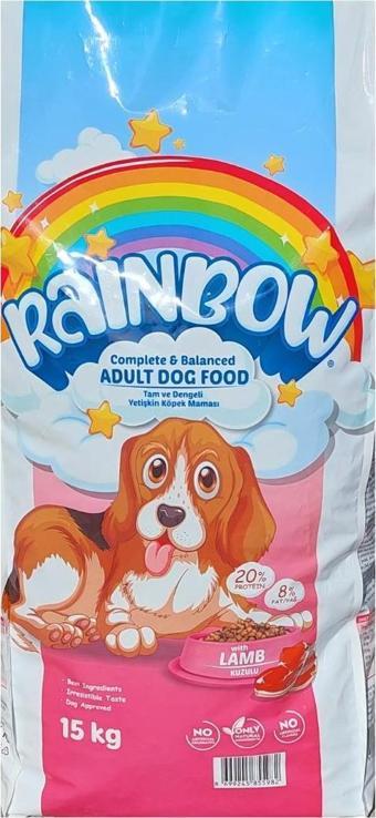 Rainbow Kuzu Etli Yetişkin Köpek Maması 15 kg