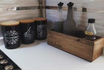 Woodretro Kıtchen Kutu Organizer Saklama Düzenleyici