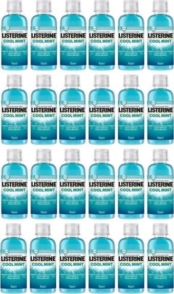 Listerine Cool Mint Ağız Bakım Suyu 95 ml Seyahat Boy 24 Adet