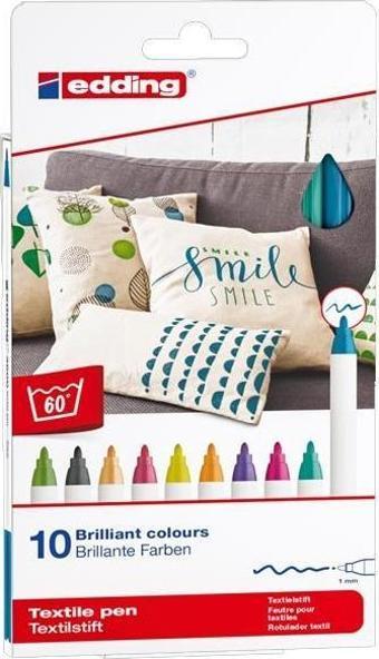 Edding Kumaş Boyama Kalemi 10 Lu Kutu Fun E-4600