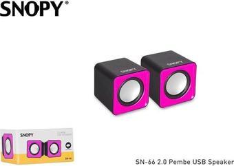 Snopy SN-66 2.0 Pembe USB Speaker