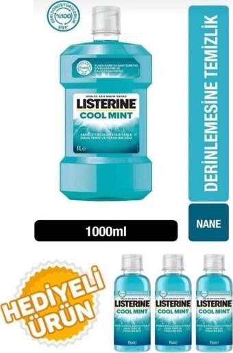 Listerine Cool Mint Ağız Bakım Suyu 1 L+95 Ml 3 Adet