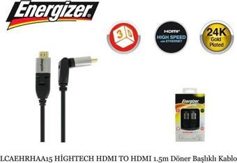 Energizer LCAEHRHAA15 HİGHTECH HDMI TO HDMI 1.5m Döner Başlıklı Kablo