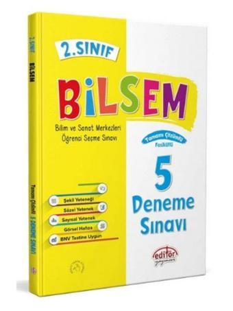 Editör Yayınevi 2. Sınıf Bilsem 5 Çözümlü deneme Sınavı - Editör