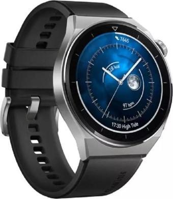 Huawei Watch Gt3 Pro 46  Mm (Titantum Kasa - Siyah Silikon Kayış)