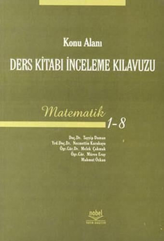 Ders Kitabı İnceleme Kılavuzu: Matematik  - Komisyon  - Nobel Akademik Yayıncılık