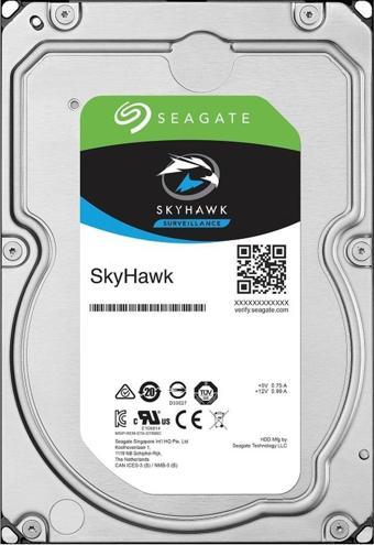 Seagate SKYHAWK ST10000VE0008 10TB 3.5 7200 RPM 256MB SATA-3 Güvenlik Diski