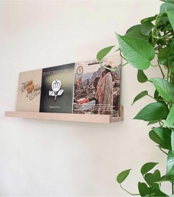 Woodretro Duvar RafıAhşap/ Huş Renk 120 Cm raf /çerçeve Rafı