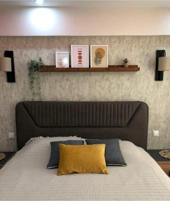 Woodretro 150 Cm Çerçeve Rafı Ceviz Renk