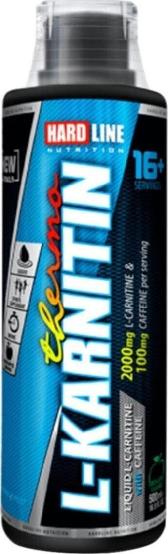 Hardline L Karnitin Thermo 500 Ml 2000 Mg 16 Servis Yeşil Elma Aromalı Likit Carnitine