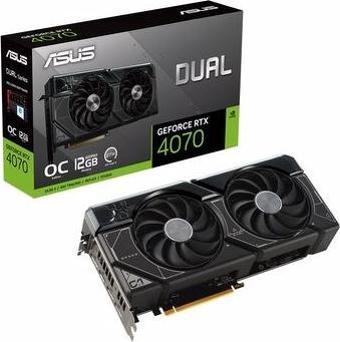 Asus GeForce RTX4070 DUAL-RTX4070-O12G DUAL OC Edition 12GB GDDR6X 192 Bit Ekran Kartı