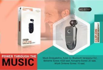 Megatech Mg-Bt103 Clıp-On Makaralı Bluetooth Kablosuz Kulaklık
