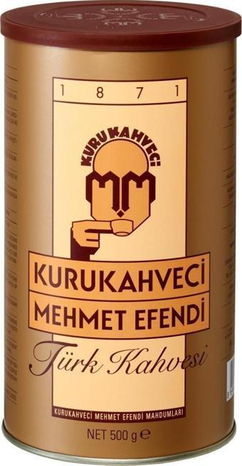 Kurukahveci Mehmet Efendi Kahve 500 Gr Teneke Kutu Türk Kahvesi