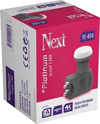 Next YE-404 4K Fuul HD 4lü LNB