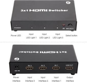 Vcom DD433 3-1 Port 1.4V 3D Metal Hdmi Switch