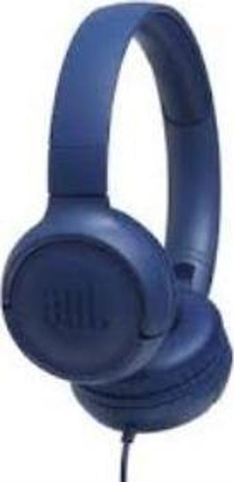 JBL Tune 500 Kulak Üstü Mavi Kablolu Kulaklık